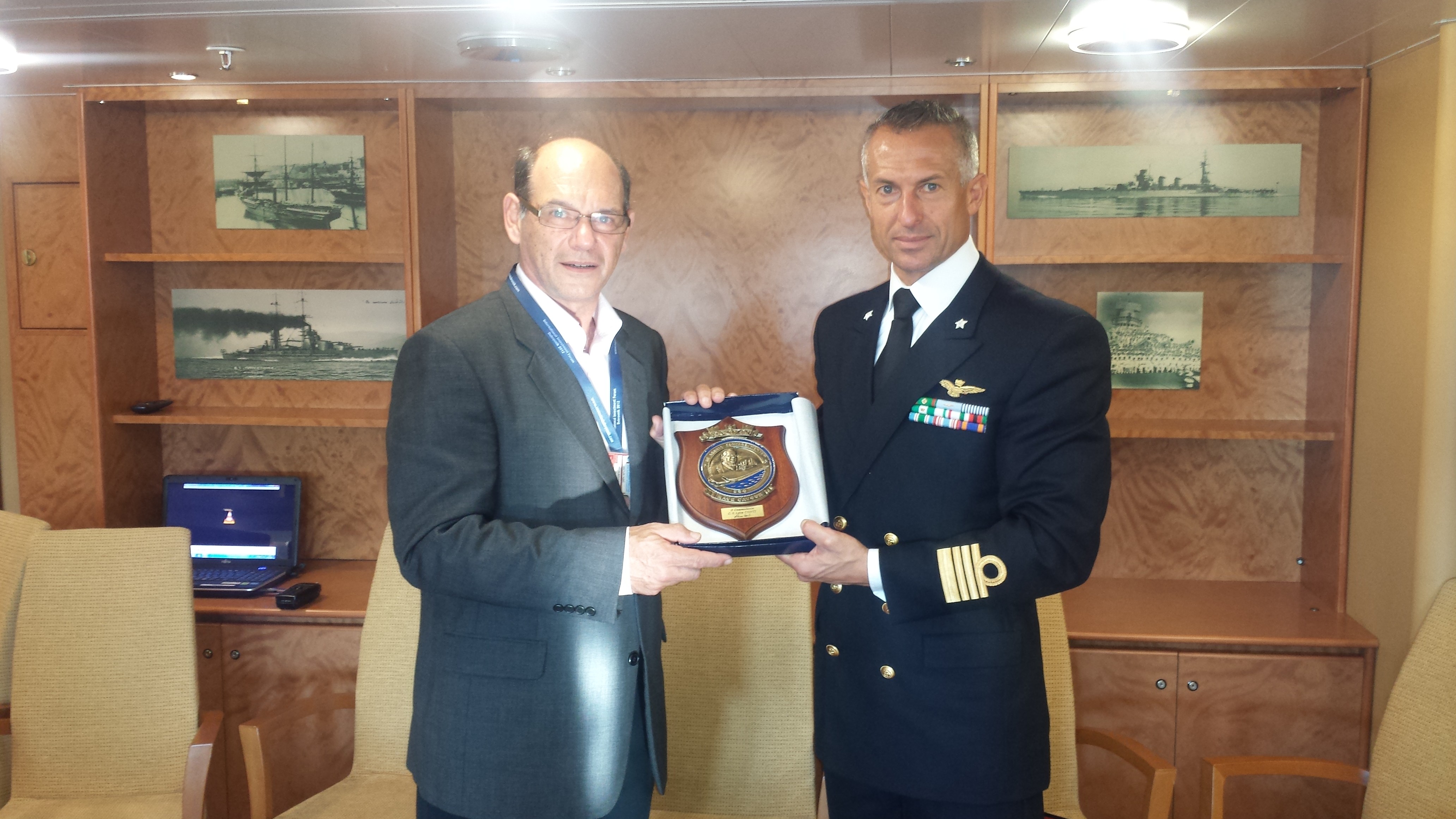 Italian aircraft carrier Cavour in Dubrovnik